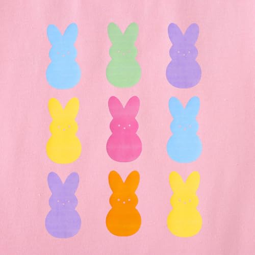 Image of Ritatte Kids Girls Easter Shirt Cute Bunny Rabbit Graphic T-Shirt Happy Easter Tees Funny Casual Short Sleeve Tops 7-12Y