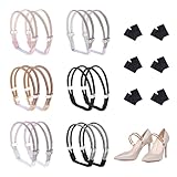 Pushiibee Correas Elásticas para Tacones Altos, 6 Pares Correas de Zapatos Extraíbles, 6 Colores Correas Anticaída con Tobilleras Extraíbles para Salones Sandalias Accesorios