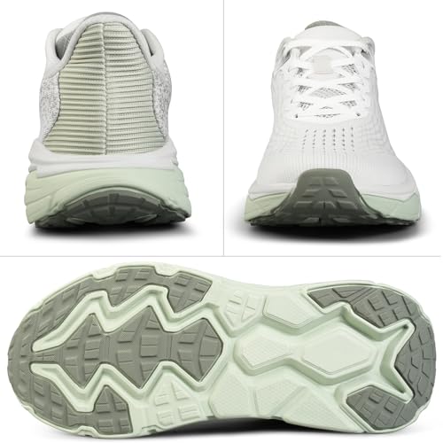 Image of Men's Slip on Walking Sneakers - Lightweight Running Shoes - Cushioned Comfort for Gym, Training, Tennis, Workout - Athletic Fashion - Black /Beige Size 6.5-13