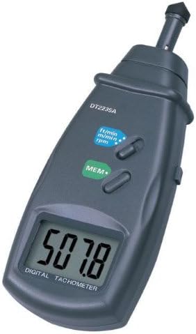Pixtic DT2235 A Digital Tachometer, Laser, 0.5? 99,999 RPM
