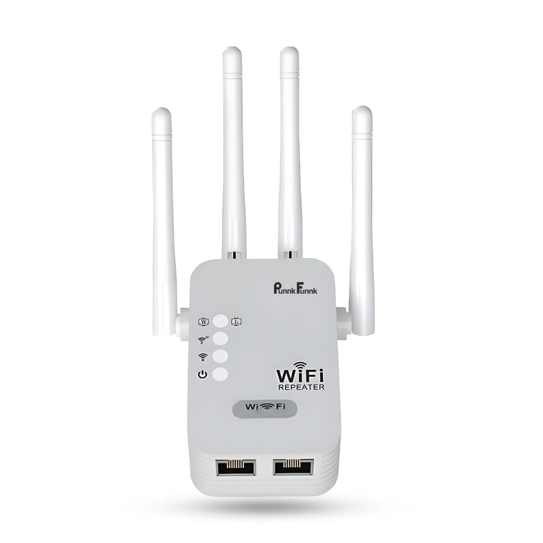 PunnkFunnk WiFi Signal Booster – High Speed 300Mbps Dual Band Extender | Repeater & Access Point Mode | Easy Plug & Play Setup | Covers 10m | 10 Device Support-image-12
