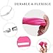 5 Pack Silicone Luggage Tag for Suitcases with Stainless Loop, TSA Approved, Privacy Protection Travel Essentials Bag Tags by Gostwo, Pink