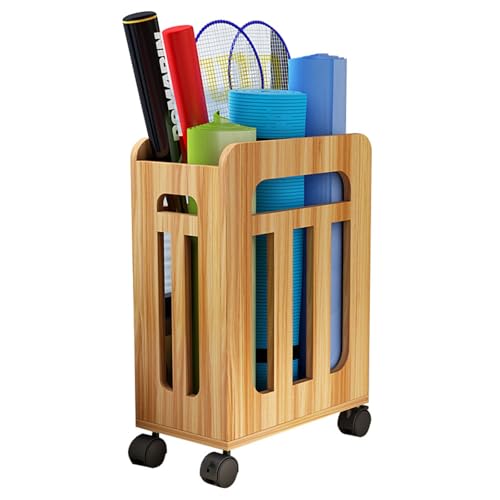 Soporte Profesional para Raquetas de Bádminton con Ruedas