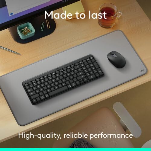 Image of Logitech MK250 Bluetooth Wireless Mouse and Keyboard Combo: Fast & Easy Connectivity, Compact Wireless Keyboard, Ambidextrous Mouse, Durable Build - Windows /MacOS - Graphite
