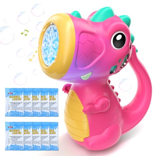 Bubble Machine Wand Toys, Dinosaur Toddler Outdoor Toys Birthday Gifts by newcrave - Used condition - US$13.06