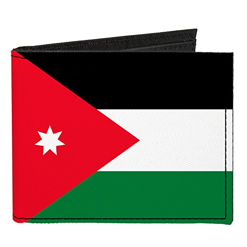 Buckle-Down Canvas Bi-fold Wallet-Jordan Flag