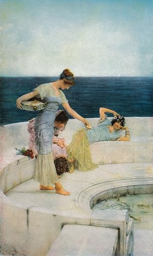 Tableaux Modernes Favoris Argent d'Art Mural Peintures Lawrence Alma Tadema Bureau 60x90cm