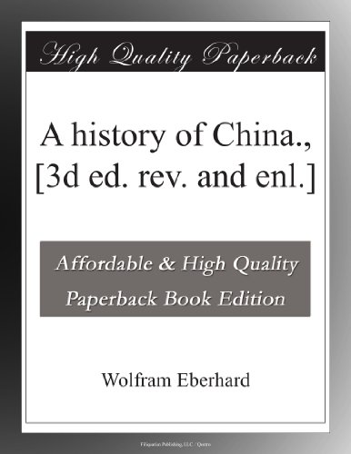 A history of China., [3d ed. rev. and enl.] B003VS0C56 Book Cover