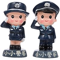GRIRIW Figuras Miniatura de Agentes para Decoración de Pasteles