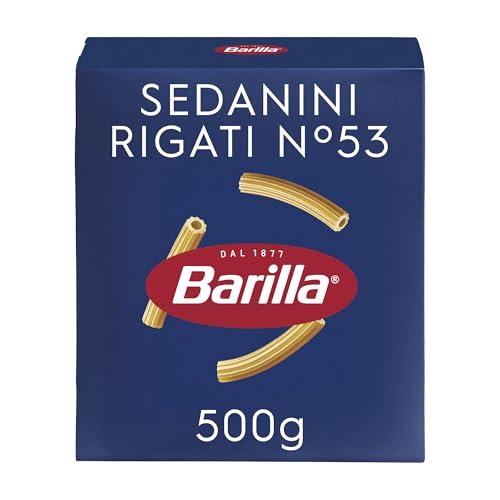 Barilla Pasta Sedanini Rigati di Semola di Grano Duro, I Classici, Tempo di Cottura 12 Minuti, Confezione da 500g