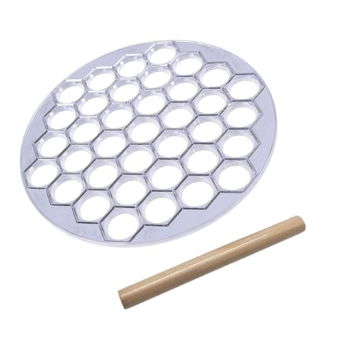 Ciieeo 37-piece Aluminum Alloy Dumpling Maker Mold Rolling Pin Set for Easy Fast Dumpling Making for Home Restaurant Use