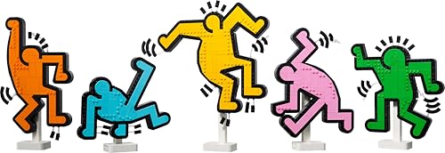 Image of LEGO Art Keith Haring - Dancing Figures Living Room Decor 31216 Building Blocks for 18+ Gift