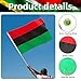 Pan-African Flag 3x5 FT Heavy Duty Outdoor, Sewn Stripes UNIA Black Liberation Flags Juneteenth | 210D Red Black Green Stripes | Brass Grommets and 4 Stitch Hemming | Afro American Flags for Outside