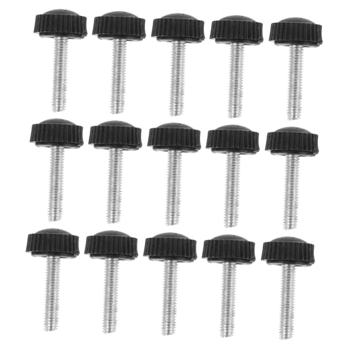 Luxshiny 20pcs Hand Knob Screws with Rubber Head Threaded Clamping Screws for Easy Hand Tightening Replacement for Versatile Mounting Applications