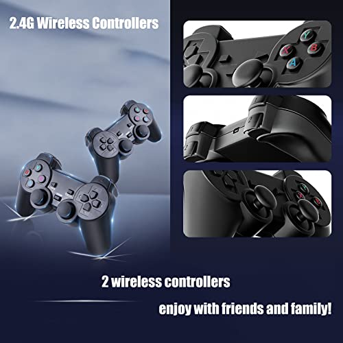 Nostalgia Stick Game, Wireless Retro Stick Game Console 4K Hdmi 10000+ Games Built-In, Nostalgiastick Wireless Retro Game Console, Plug & Play Nostalgia Stick, Dual 2.4G Wireless Controllers (M8 64G) #TOP1