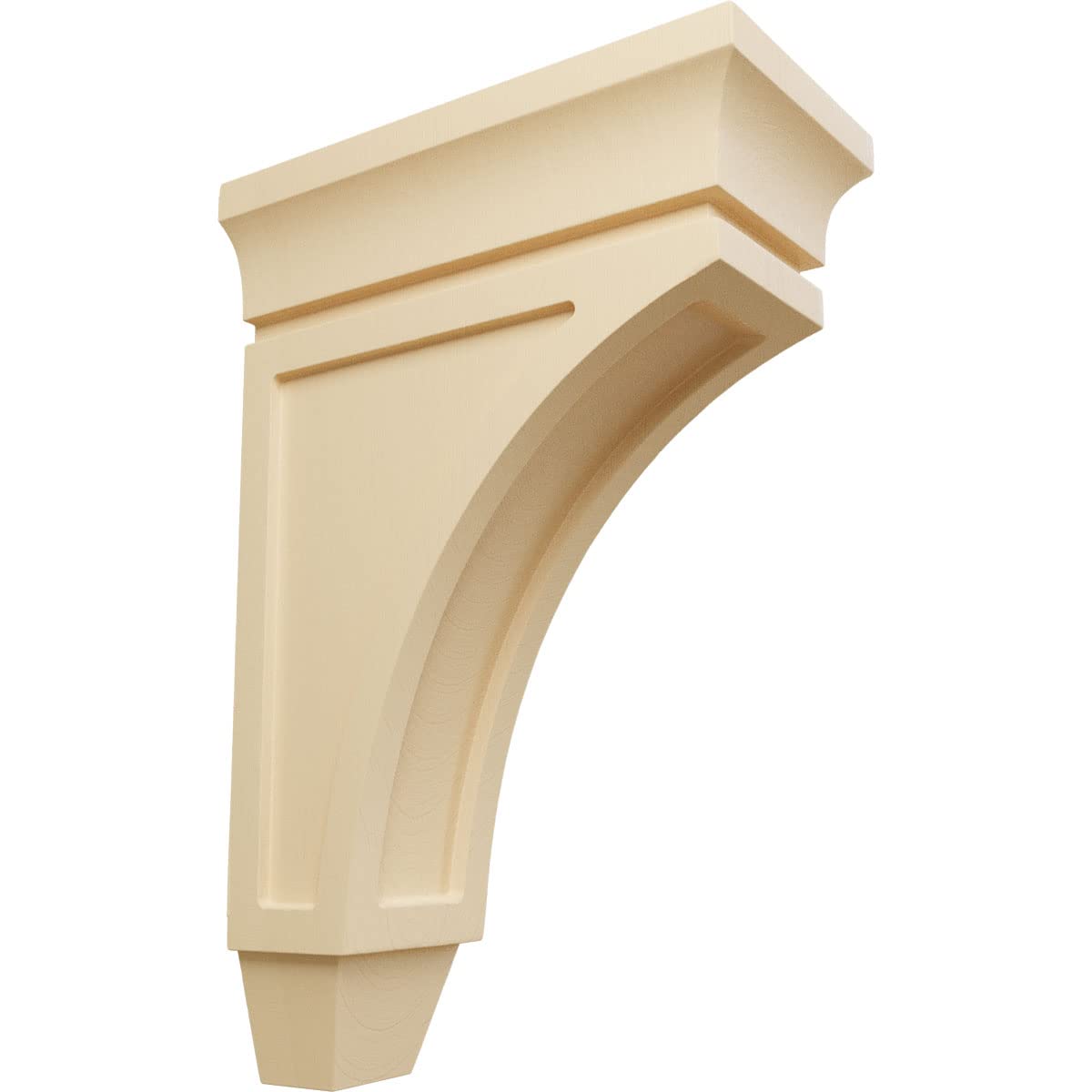 Corbel en bois d'érable Ekena Millwork Lucan, dimensions 10,2 x 20,3 x 30,5 cm