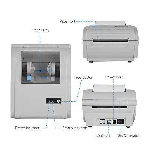 Yinfa 9210L Multifuncional Desktop 110mm Impresso de Papel Térmico Impresso de Etiquetas de Código d