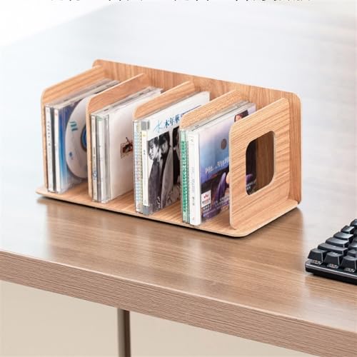 Almacenamiento de madera estante para CD DVD y discos de vídeo 4