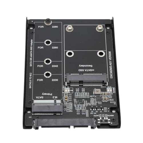 Yunseity Caja externa para SSD M.2 NGFF Key B MSATA miniatura 5