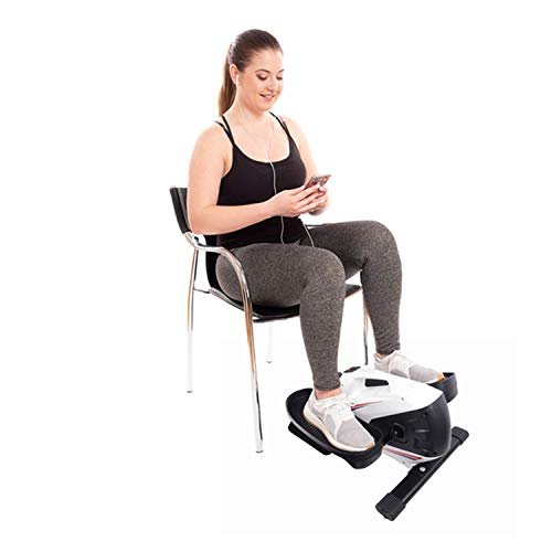 PROHIKER Under Desk Elliptical Bike,Trainer Machine,Mini Elliptical Machine with Non-Slip Pedal, Display Monitor and Adjustable Resistance,Mini Desk Cycle Resistance Exercise Quiet