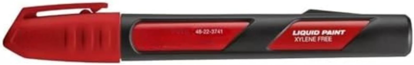 Red Paint Marker Compatible with Milwaukee 48-22-3741 Durable Acrylic Tip Fast-Drying Water UV Resistant for Metal Plastic Wood Surfaces