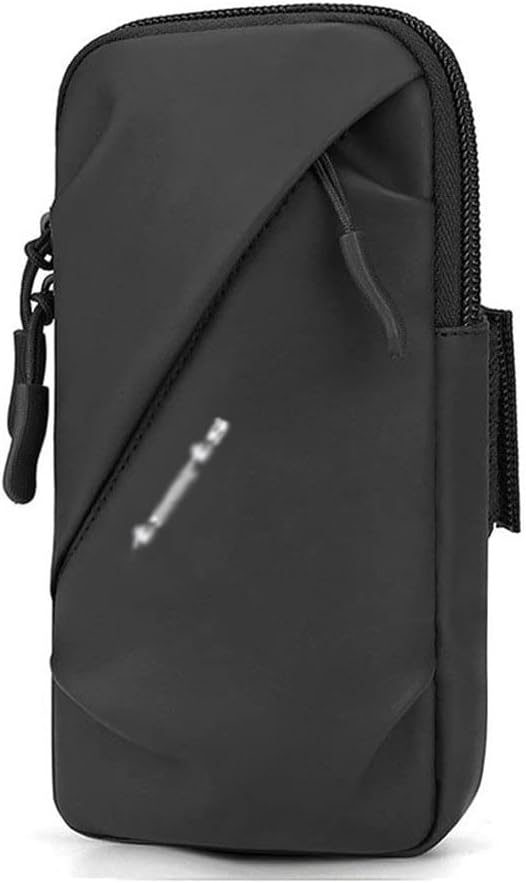 Running Mobile Phone Arm Bag Outdoor Men and Women Universal Arm Belt Sports Mobile Phone Arm Sleeve Wrist Bag (Color : Black, Size : 18 * 9.5 * 4cm) (Black 18 * 9.5 * 4cm)