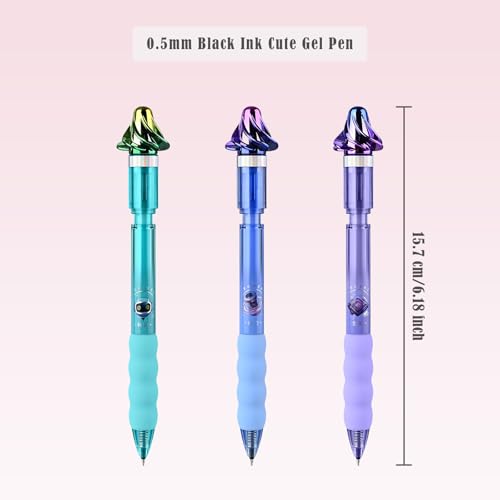 Stylo à encre gel rétractable BAYTORY pointe fine 0,5 mm pour prise de notes