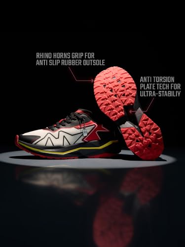 The Souled Store Raptors Men and Boys Lace Up Mesh and TPU Upper Low Top Streetwear Casual Sneakers 5