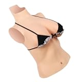 Realistic Crossdressing Fake breastplate B-H Cup Half Body Silicone Breast Forms for Drag Queen Transgender Shemale