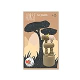  EGMONT TOYS Holz-Push-Up-Pferd zum Bemalen, Drücktier Pferd