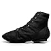 MSMAX Jazz Dance Shoes for Girls Lace-up Dancing Ballet Boots Sneakers for Boys Black 5.5 M US Big Kid