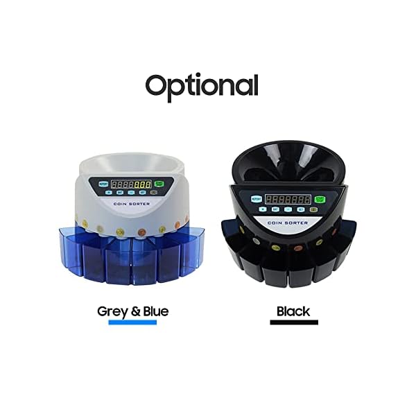 Coin CounterElectronic Coin Counter Sorter Euro 300 Coins Mini Digital Auto Counting Machine