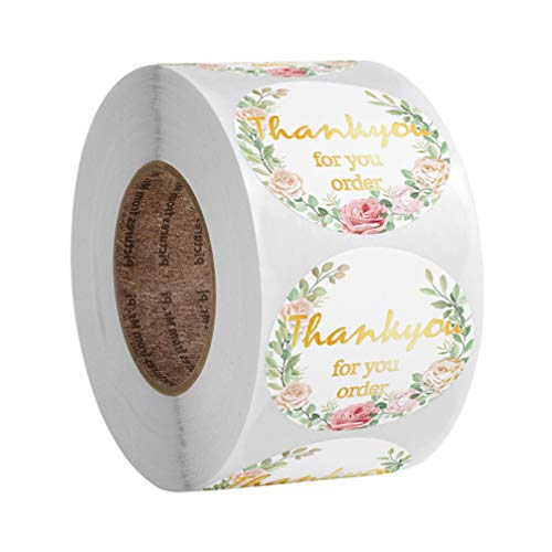 LIOOBO MtgV[ Thank You XebJ[ 3.8cm 500 bsO 肪Ƃ V[  a  Ɩp v[g