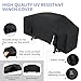 Winch Cover, High Quality Heavy Duty UV-resistant Winch Protective Cover, Indoor/Outdoor Winch Accessories, Weather Resistant Dust Cover for Electric Winches up to 12000Lbs (Black)