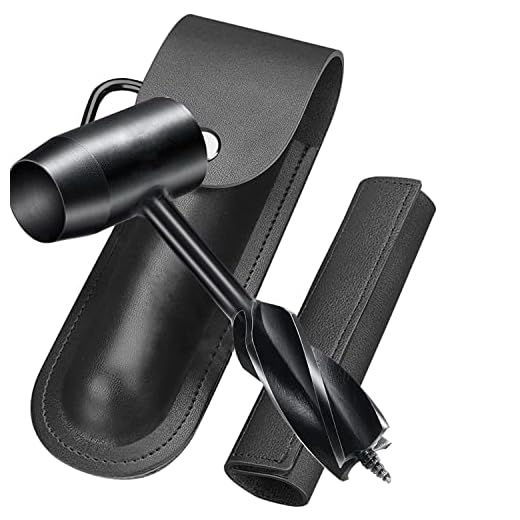 N&S Juvyig Bushcraft - Llave de taladro manual para taladro de madera, llave de taladro manual de ojo escocés, herramientas de supervivencia de Bushcraft