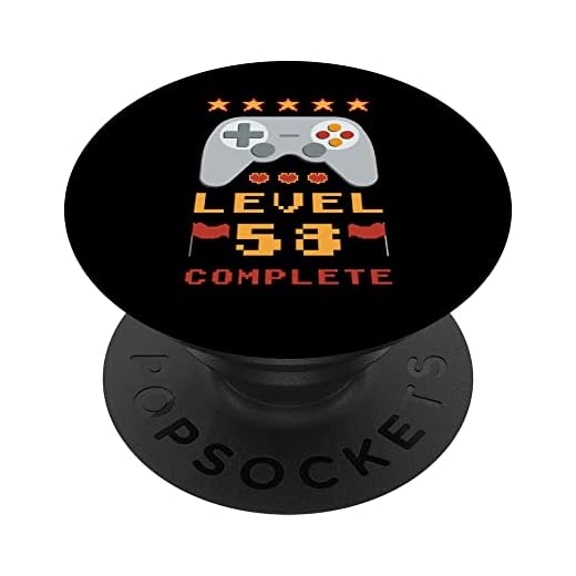 58 cumpleaños Nivel 58 completo PopSockets PopGrip Intercambiable