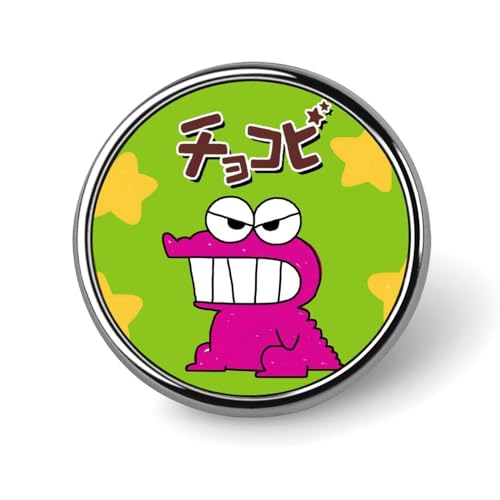 バッジ 円形 クレヨンしんちゃん 徽章 ピンバッジ 胸章 ブローチ おしゃれ ボタンバッジ バッグ飾 かわいい アクセサリー 工芸品 男女兼用 プレゼント 25mm