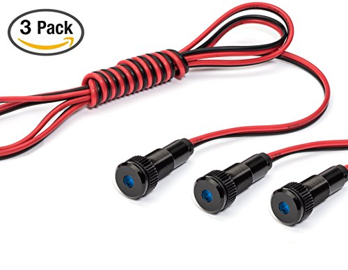 image for Oznium 3 Pack of PLUG-N-PLAY Instrument Cluster LED Indicator Light Da