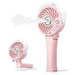 HandFan Portable Misting Fan, Two Button Easy Operation, Handheld Rechargeable Mister-Fan, Spray Water Mist-Fans, Mini Electric Cooling Fans for Travel, Outdoors, Disney