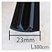 WVKVMJYG Universal The Car Roof Rack Crossbar Sealing Rubber Strip Reduce Wind Resistance and Noise Used Compatible with, L300cm - W2.3cm