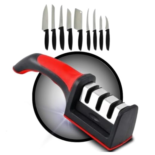 Afiador Amolador Polidor De Faca Manual 3 In Um Afiação Profissional Linha Premium Mr.MAR