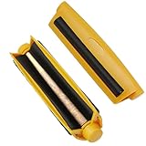 VOVCAMLS Cigarette Cone Roller, Cigarette Rolling Machine 78mm Plastic Cigarette Maker (Yellow, 110mm)