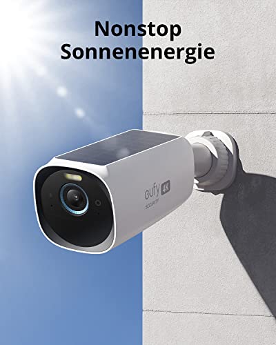 eufy Security S330 eufyCam 3, überwachungskamera aussen, 4K kabellose überwachungskamera solar 3+1 mit Gesichtserkennung K.I, Farbige Nachtsicht, Erweiterbarer Speicher 16TB, Gebührenfreie Nutzung – Bild 3