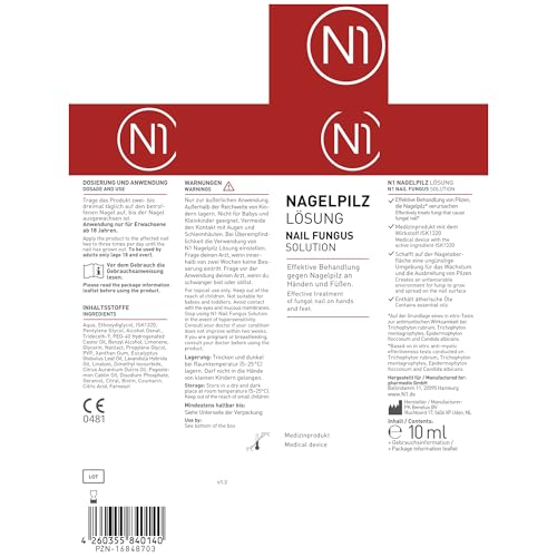 N1 Nagelpilz Lösung, 10 ml Rozwiązanie