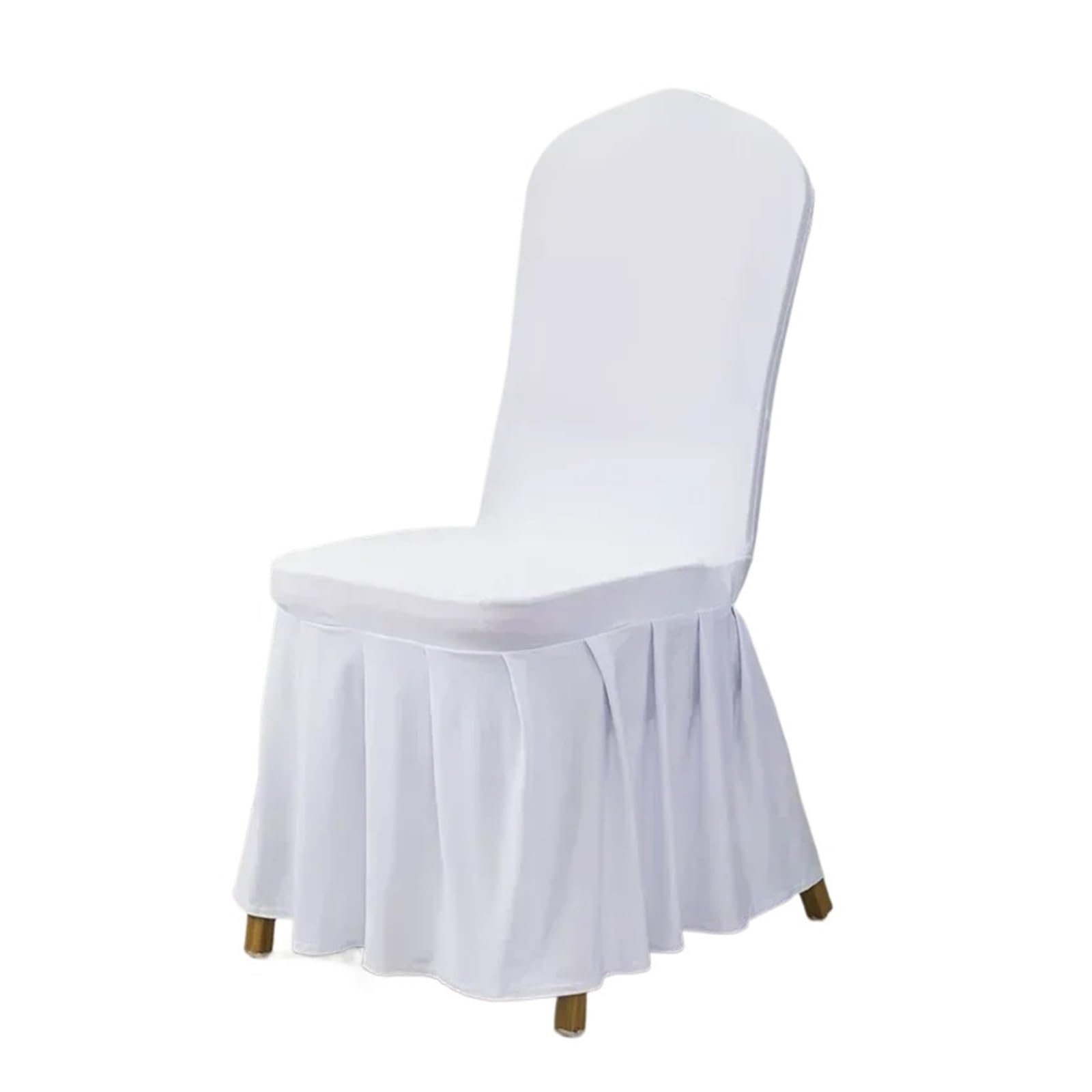 Hussen für Stühle 100 Stück Faltenrock-Stuhlhussen Spandex Party Hochzeiten Bankett Polyester Stuhlhusse Hotel Home Decor Hochzeit Stuhlhussen(Red)