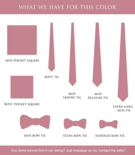 Image of Pre-Tied Adjustable Solid Tuxedo Bow Tie for Boys and Men