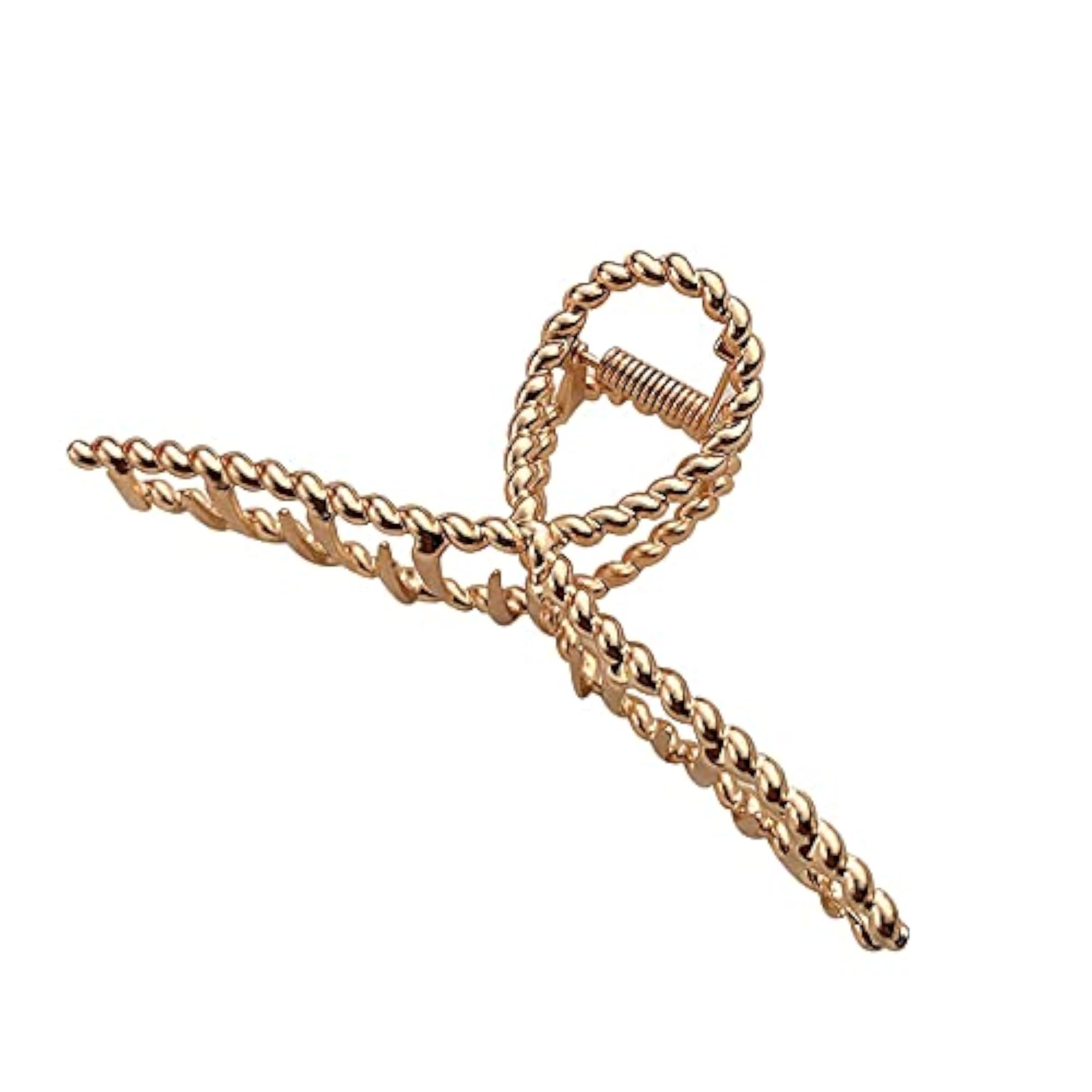 4PCS Modern Alloy Hair Claw Clips, Nonslip Large Hair Catch Barrettes