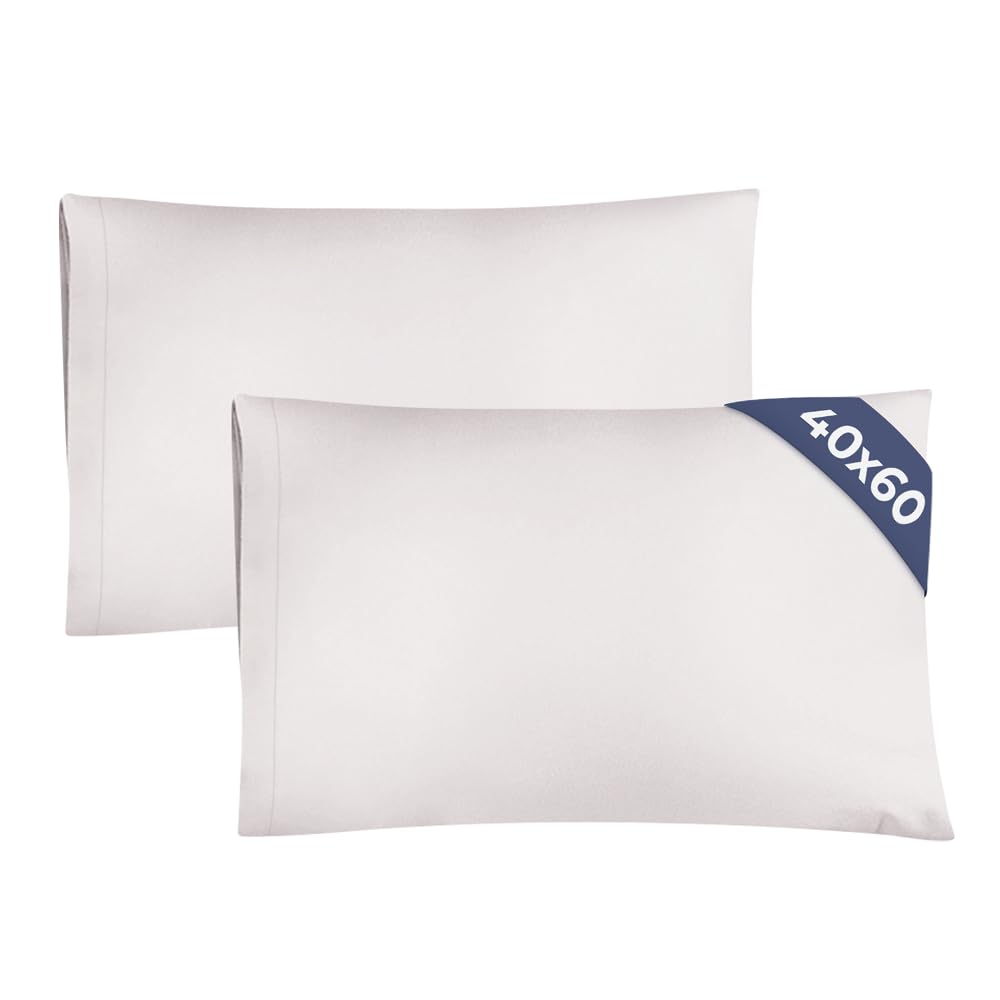 Federa 40x60 Grigio chiaro - Set da 2 - Federe in Microfibra di Alta Qualità - Morbide, Confortevoli e Lavabili in Lavatrice - Federa 40x60 per Cuscini, 2 Federe Grigio chiaro - OEKO-TEX Certificato