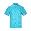 Tropical Blue Leaf Pattern