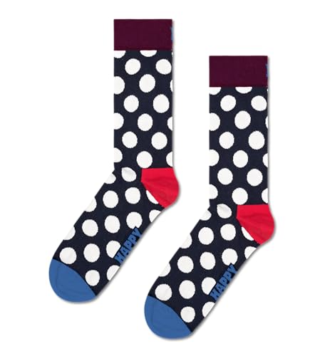 Happy Socks Fun Blue Crew Socks SetS, for Men and Women, made with Sustainable Cotton (US, Alpha, Small, Medium, Regular, Regular, 2-Pack Dark Blue Mix Socks Gift Set)3